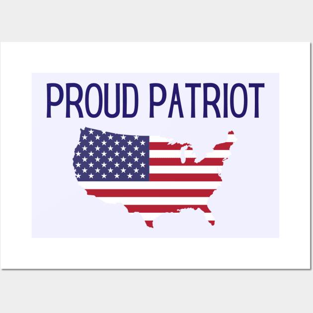 Patriot Design Patriotic USA America Map Gift Politics Wall Art by InnerMagic